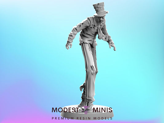 Zombie Wooden Legs Clown Stilts 28mm - 100mm Scale Resin Mini | Zombicide Zombicircus Vaultz