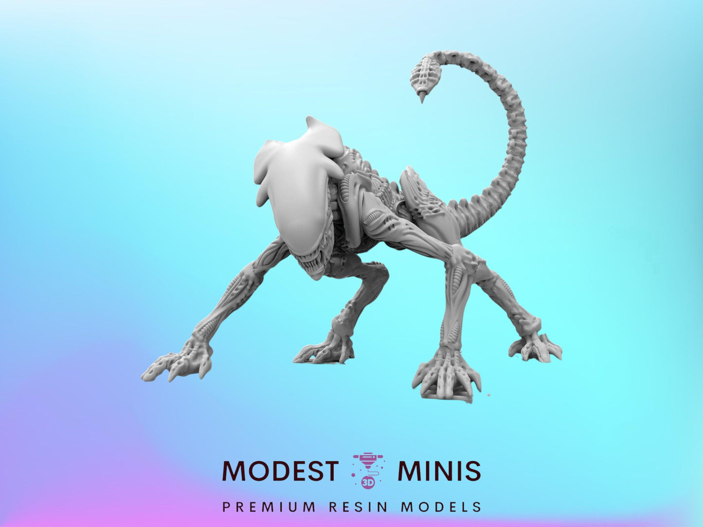 6pc Cheetah Aliens Set - Resin 3D Print Alien Miniature | RPG | Sci fi | Cyberpunk | Role Playing | DnD | Papsikel