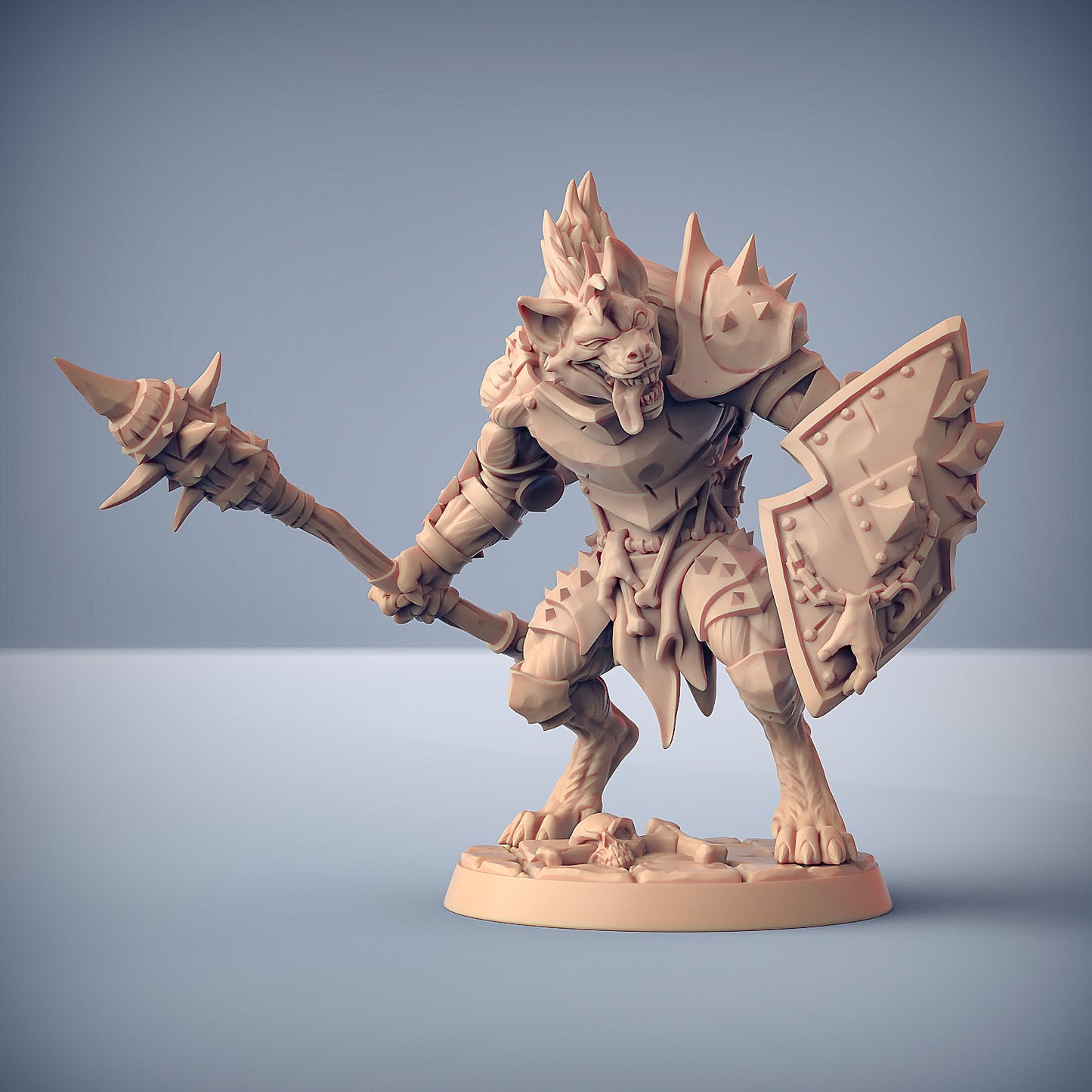 Bonegnasher Gnolls | 28mm - 75mm Scale Resin Minis | DnD | Frostgrave Artisan Guild