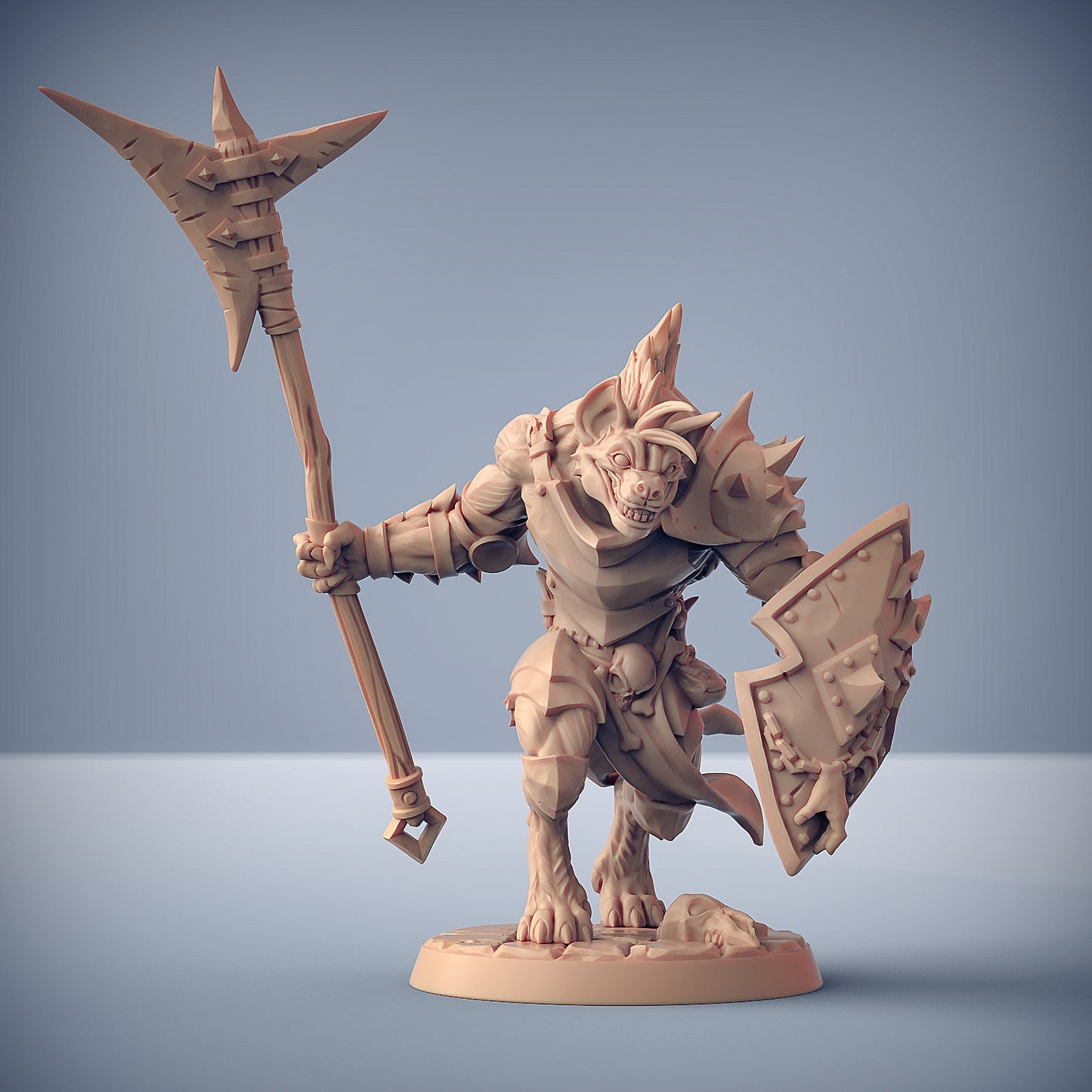 Bonegnasher Gnolls | 28mm - 75mm Scale Resin Minis | DnD | Frostgrave Artisan Guild