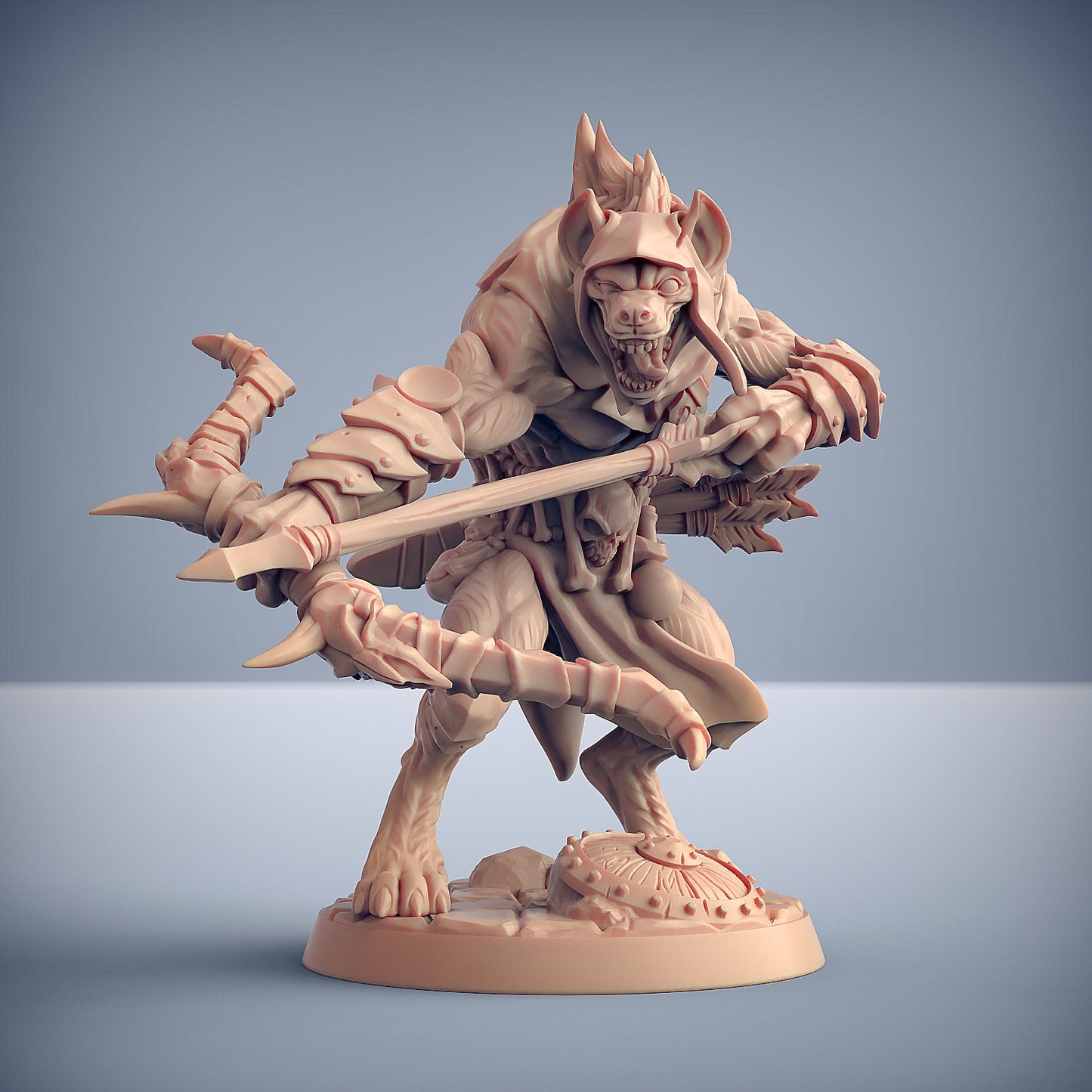 Bonegnasher Gnolls | 28mm - 75mm Scale Resin Minis | DnD | Frostgrave Artisan Guild