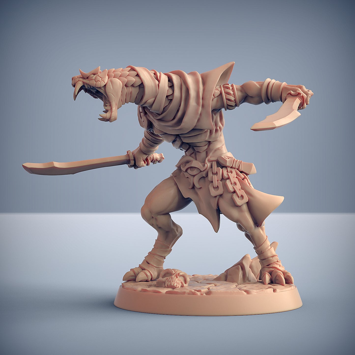 Nagarot Thralls | 28mm - 75mm Scale Resin Minis | DnD | Frostgrave Artisan Guild Maneater Nagarots