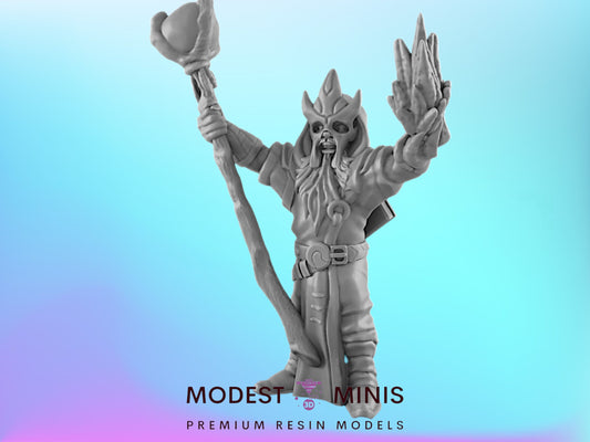 Evil Wizard - 25mm - 75mm Scale | DnD | EC3D Fantasy Mini | Beasts and Baddies